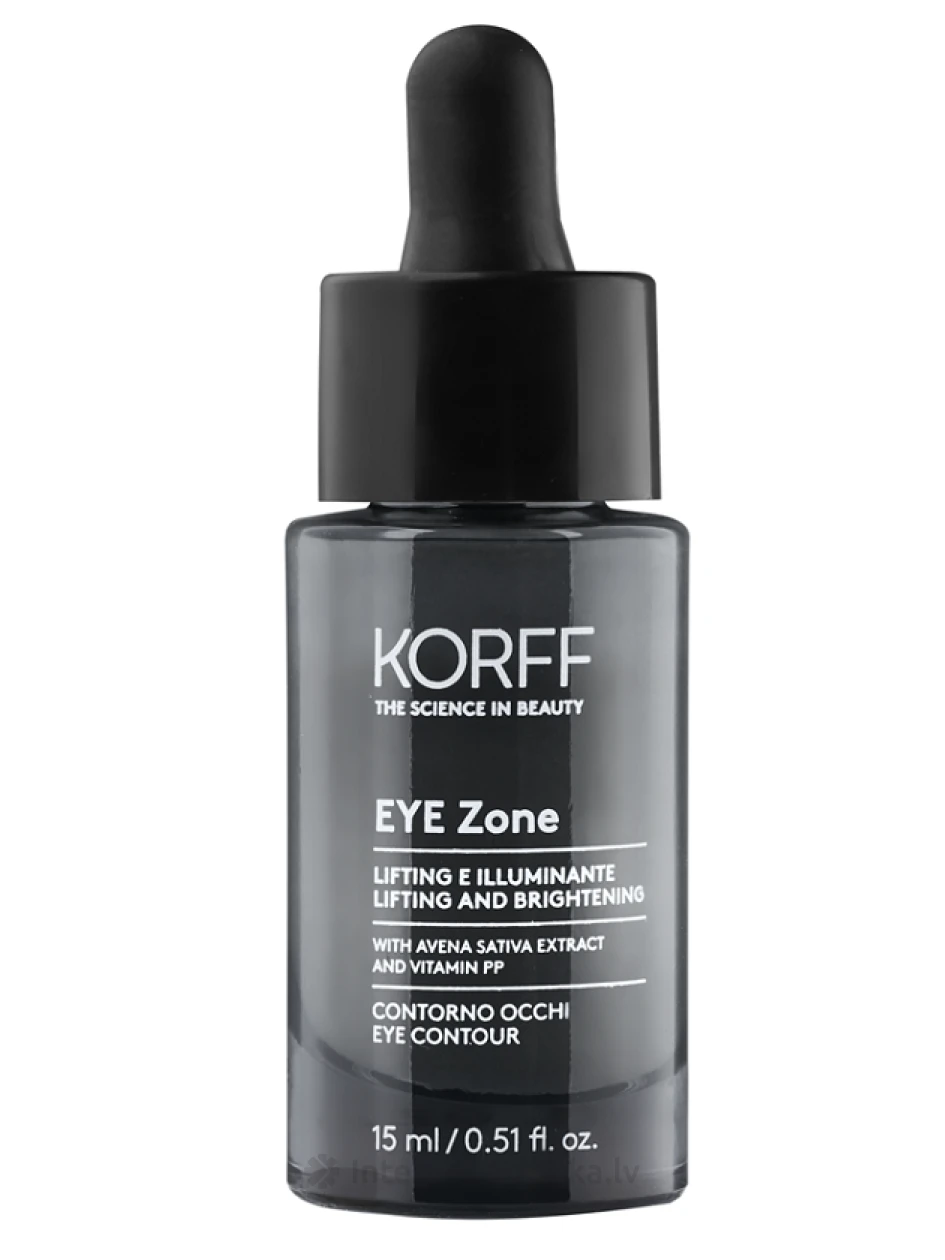 KORFF EYE ZONE viegli izgaismojošs krēms ar liftinga efektu acu kontūrai, 15 ml | internetaptieka.lv