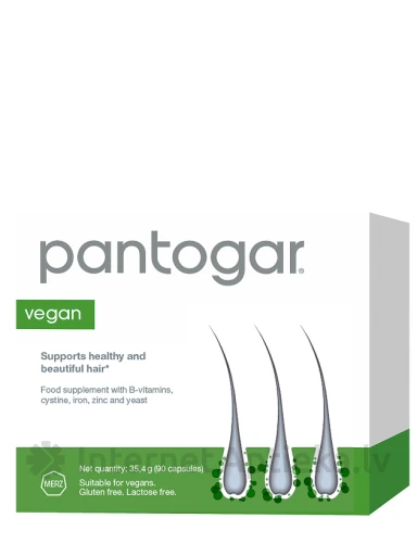 Pantogar vegan, 90 kapsulas | internetaptieka.lv