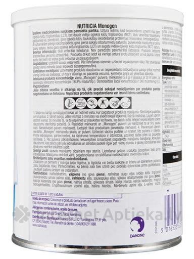 Nutricia Monogen maisījums, 400 g | internetaptieka.lv