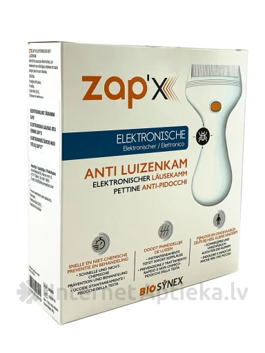 Zapx Anti-Lice Comb Utu ķemme Elektroniskā, 1 gb. | internetaptieka.lv