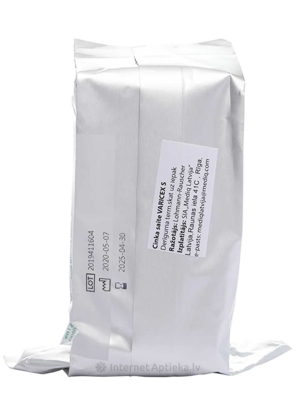 Varicex S elastīgā cinka saite, 10 cm x 7 m | internetaptieka.lv