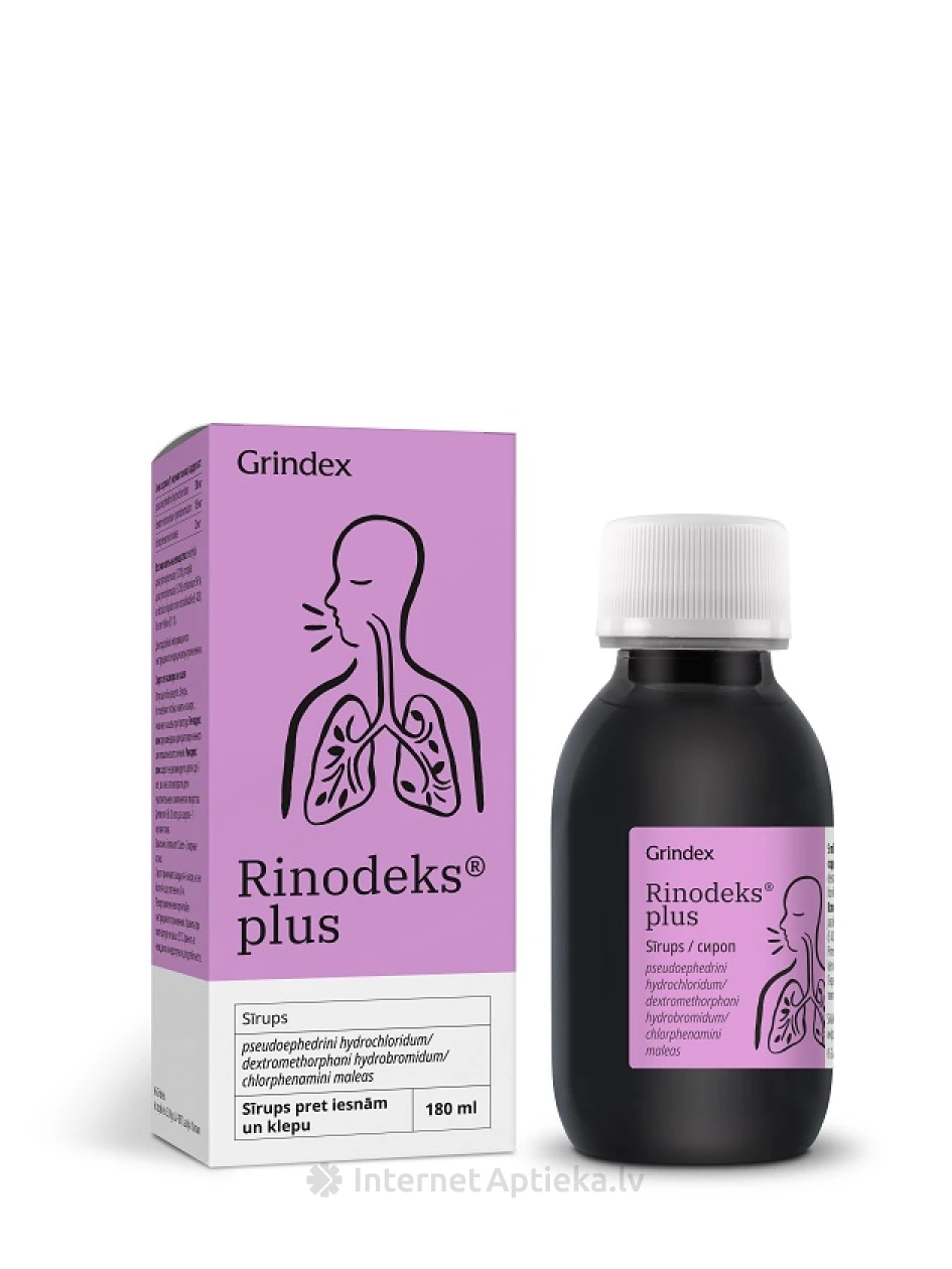 Rinodeks Plus сироп, 180 мл | internetaptieka.lv