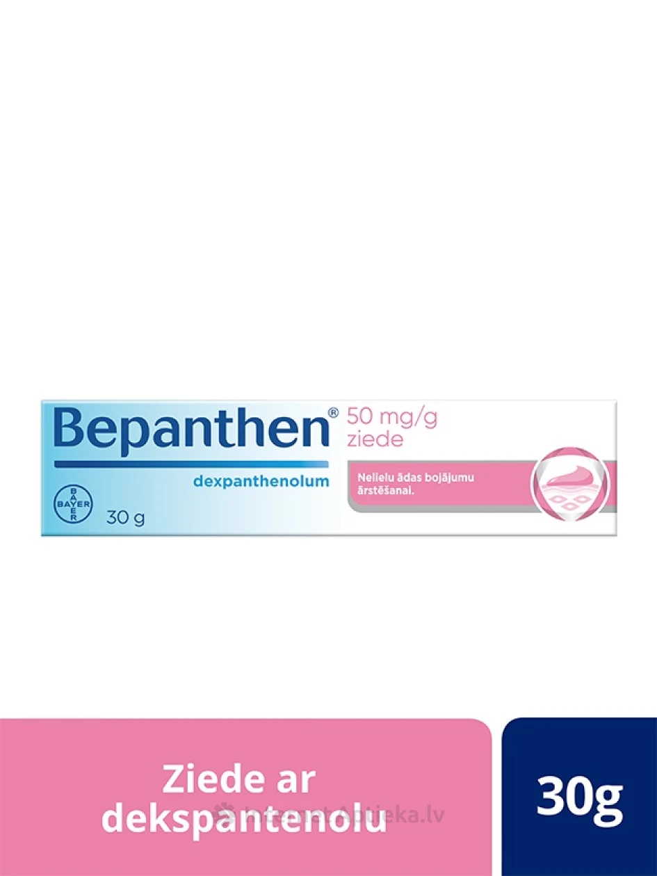 Bepanthen 50 mg/g мазь, 30 г - InternetAptieka.lv