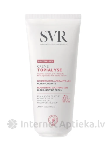 SVR Topialyse увлажняющий крем для сухой и раздражённой кожи, 200 мл | internetaptieka.lv