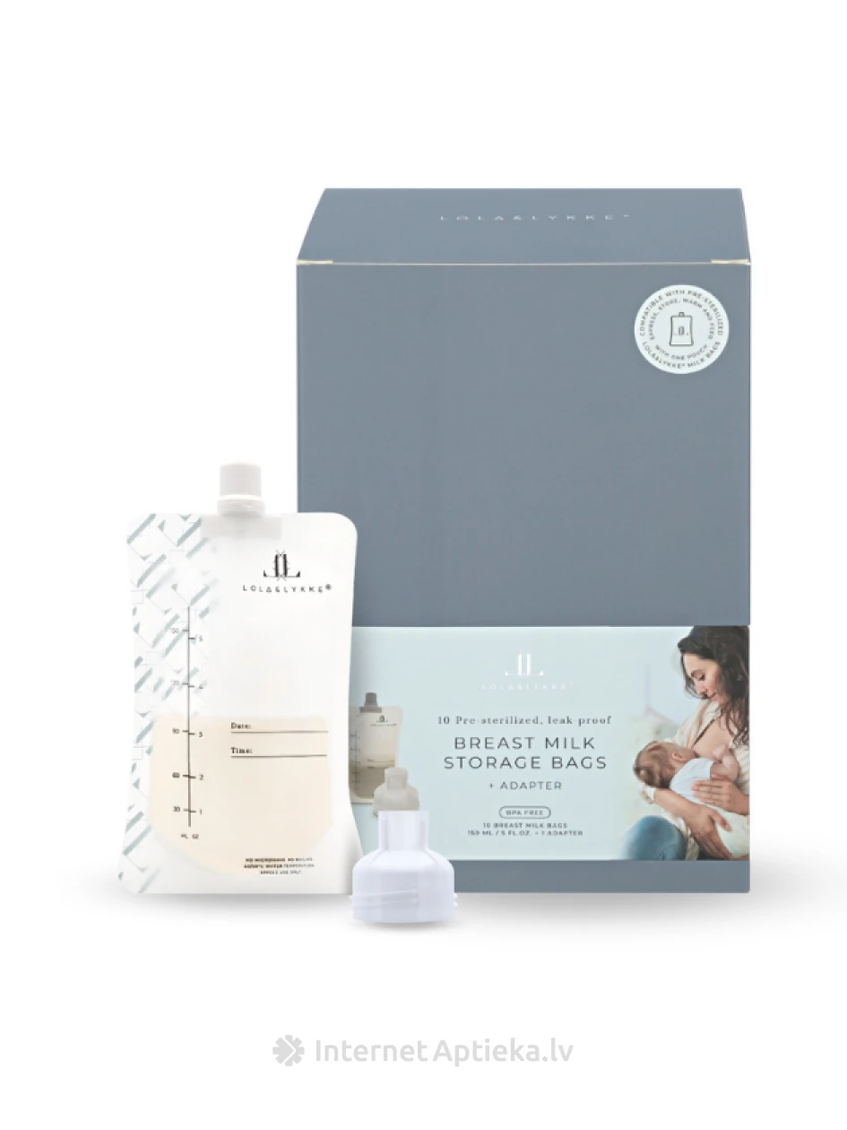 LOLA&LYKKE rinnapiima säilituskotid (10 tk) + adapter | internetaptieka.lv