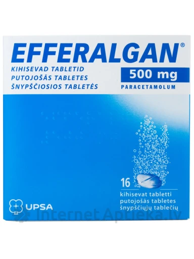 Efferalgan 500 mg putojošās tabletes, 16 gb. | internetaptieka.lv