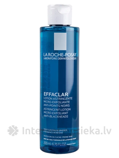 La Roche Posay Effaclar отшелушивающий тоник, стягивающий поры, 200 мл | internetaptieka.lv