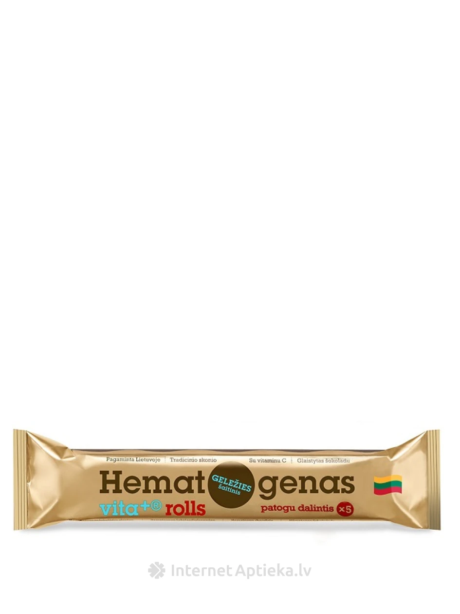 Hematogenas vita+ rolls, 5 рулетиков, 65 г | internetaptieka.lv