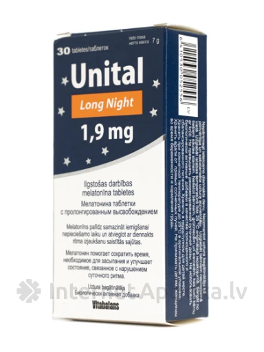 Unital Long Night 1.9mg, 30 tabletes | internetaptieka.lv