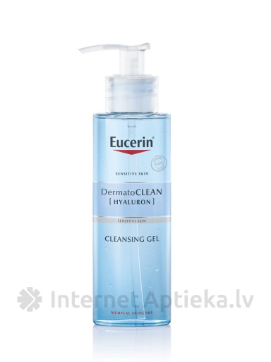 Eucerin DermatoCLEAN õrnatoimeline näopuhastusgeel (pumbaga), 200 ml | internetaptieka.lv