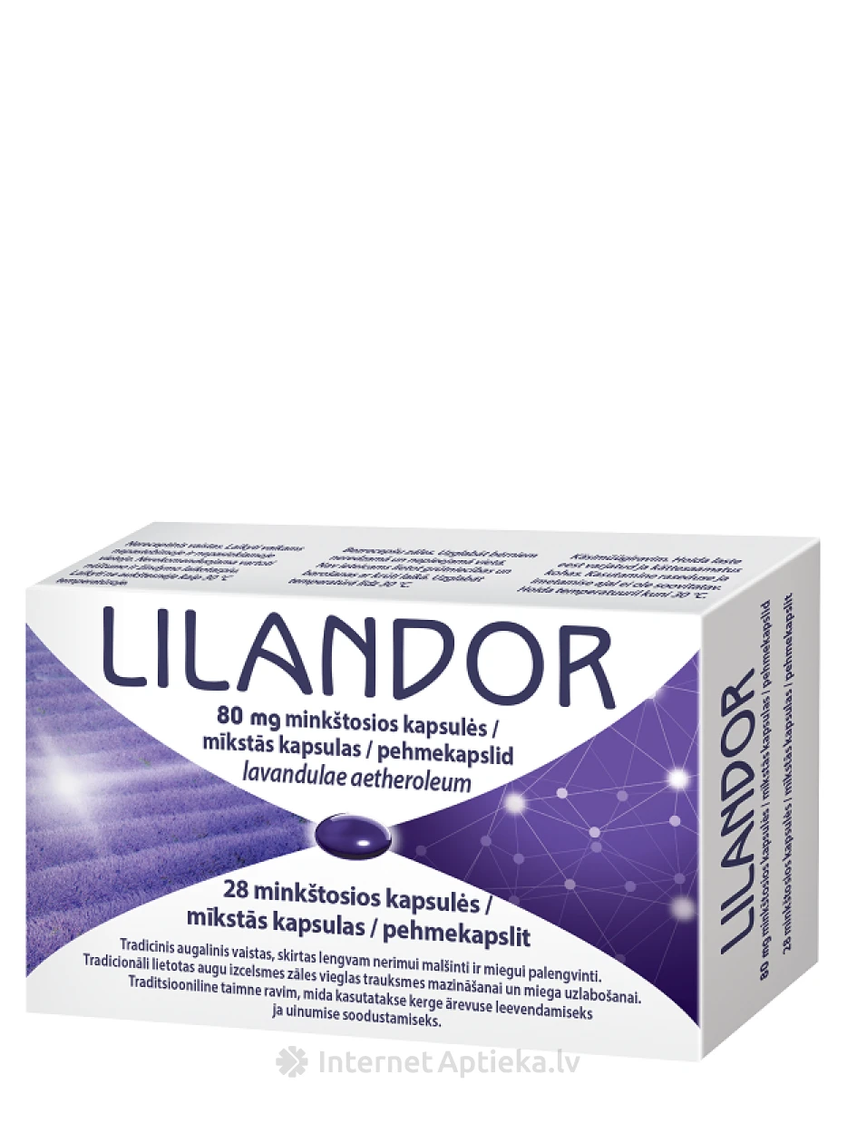 Lilandor 80mg, 28 мягких капсул | internetaptieka.lv