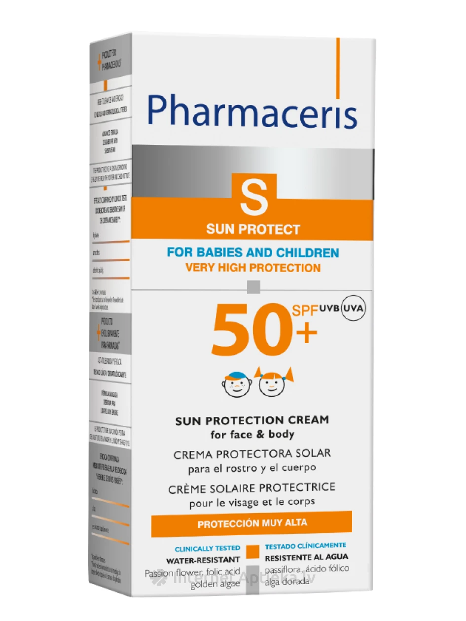 Pharmaceris SPF50 päikesekaitsekreem lastele, 125 ml | internetaptieka.lv