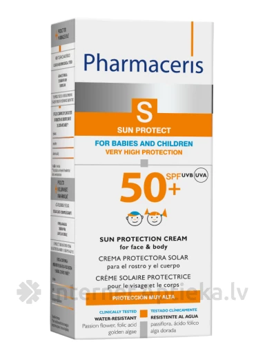 Pharmaceris SPF50 päikesekaitsekreem lastele, 125 ml | internetaptieka.lv