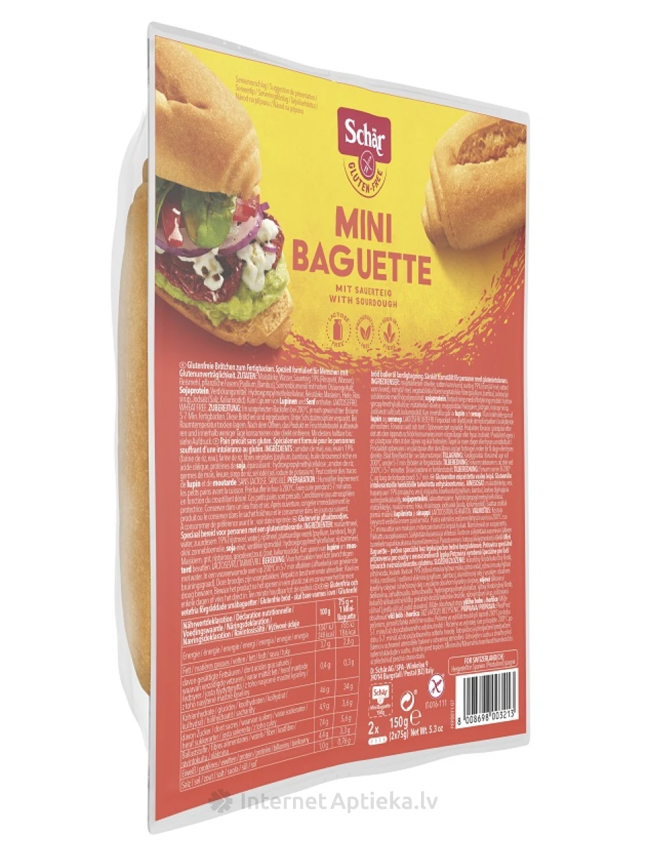 SCHAR мини багет, 150 гр | internetaptieka.lv