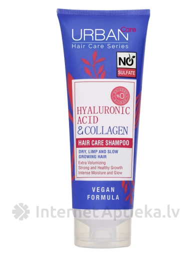 Urban Care Hialuronskābes un kolagēna matu kopšanas šampūns, 250 ml | internetaptieka.lv
