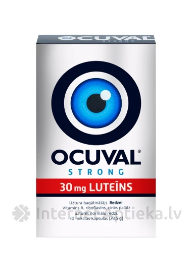 Ocuval strong, 30 kapsulas | internetaptieka.lv