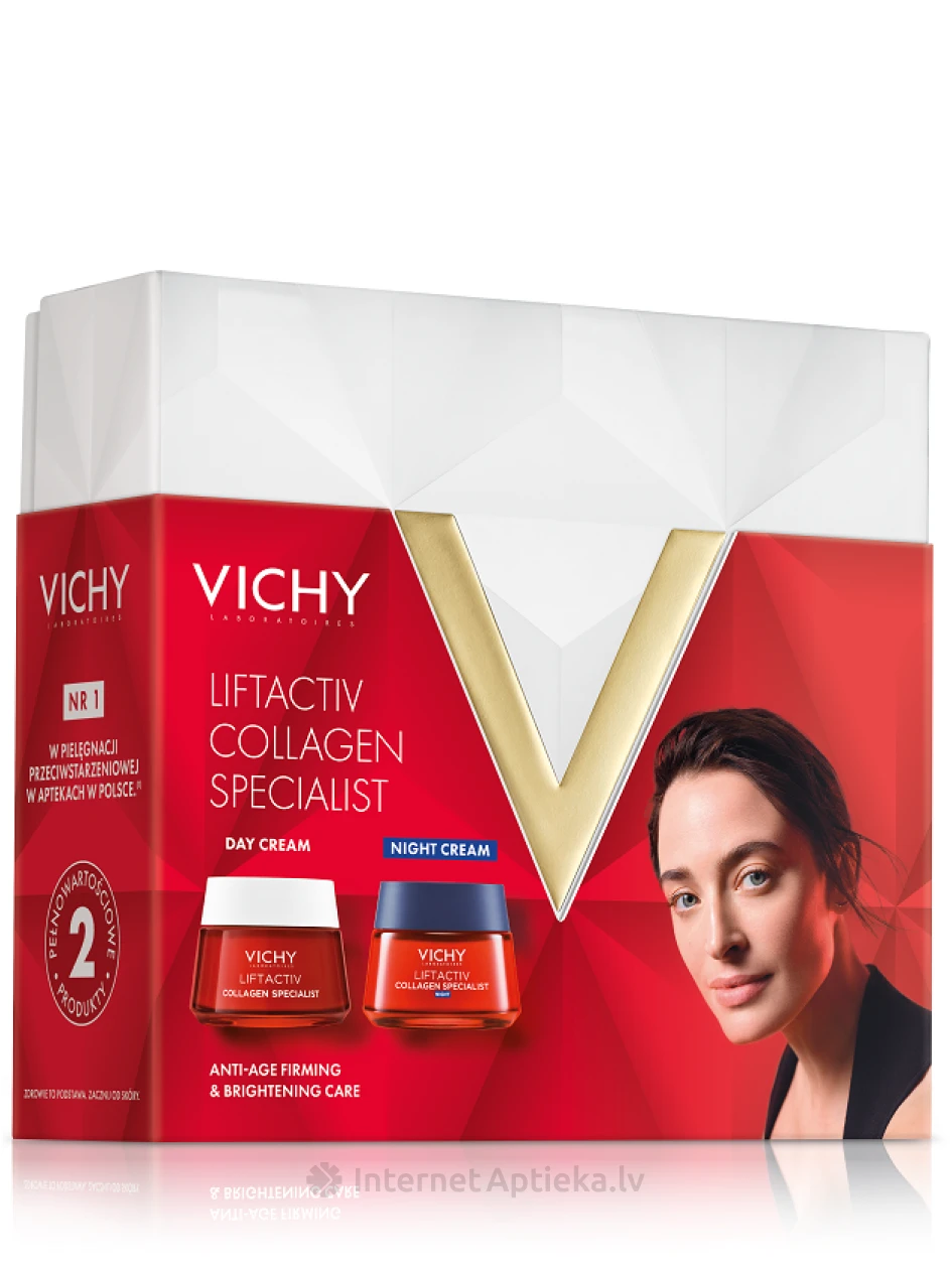 Vichy Liftactiv collagen specialist подарочный набор, 50 мл + 50 мл | internetaptieka.lv