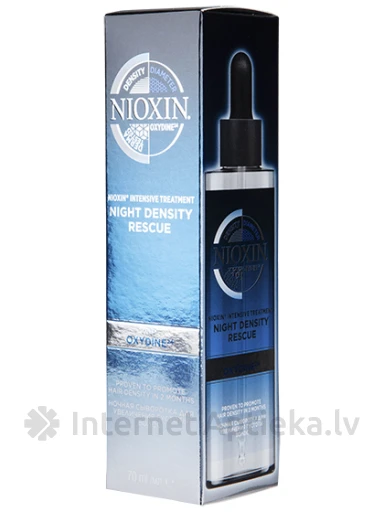 Nioxin Night Desity Rescue Ночная сыворотка для увеличения густоты, 70 мл | internetaptieka.lv