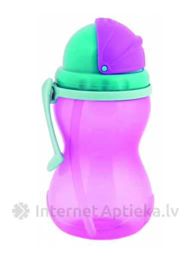CANPOL BABIES buteliukas su šiaudeliu, 370 ml | internetaptieka.lv