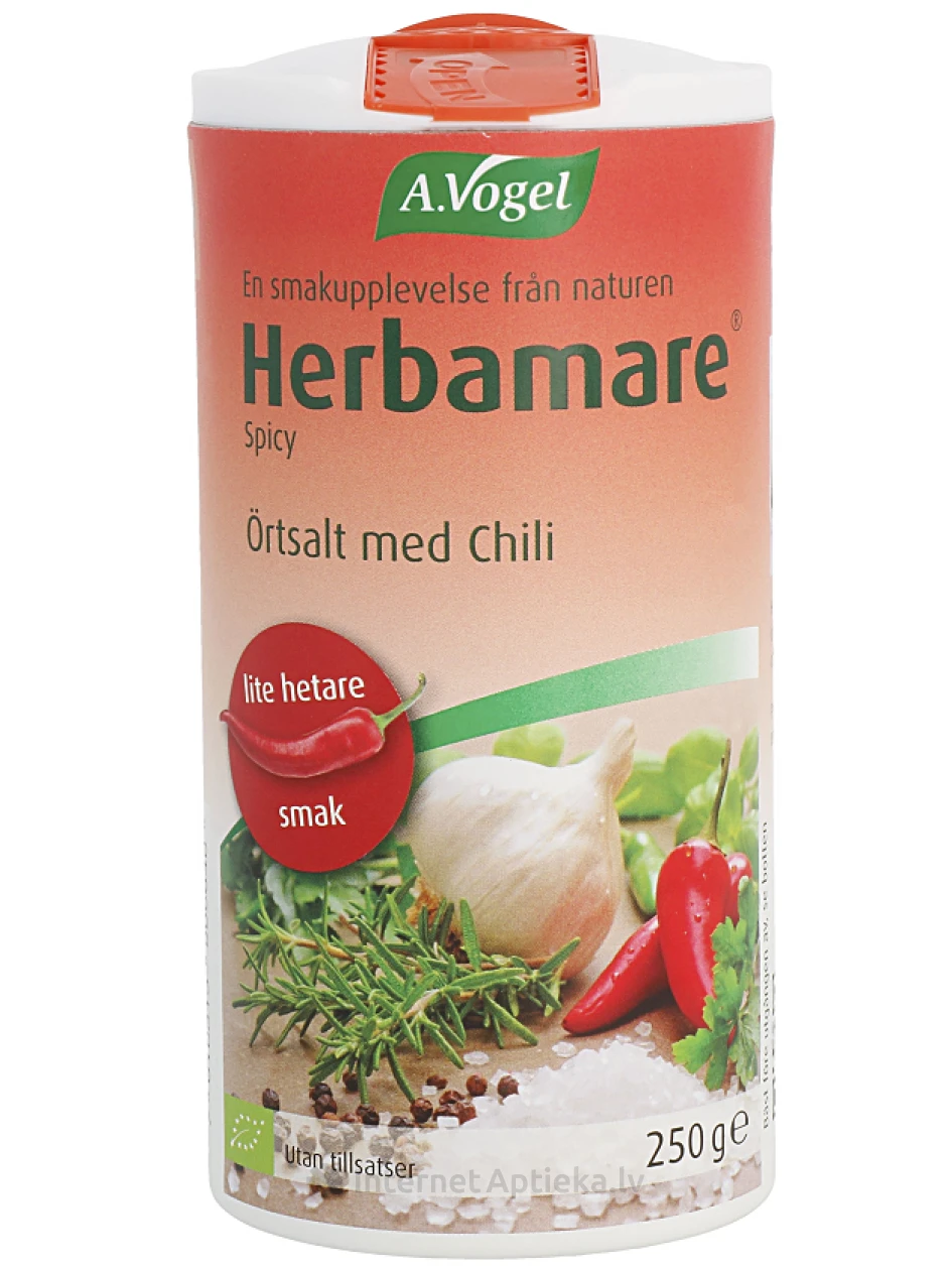 A.Vogel Herbamare® EKO Spicy sāls ar zaļumiem, 250 g | internetaptieka.lv