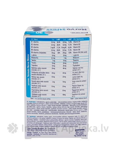 Nervo stress formula, 30ТАБЛЕТОК | internetaptieka.lv
