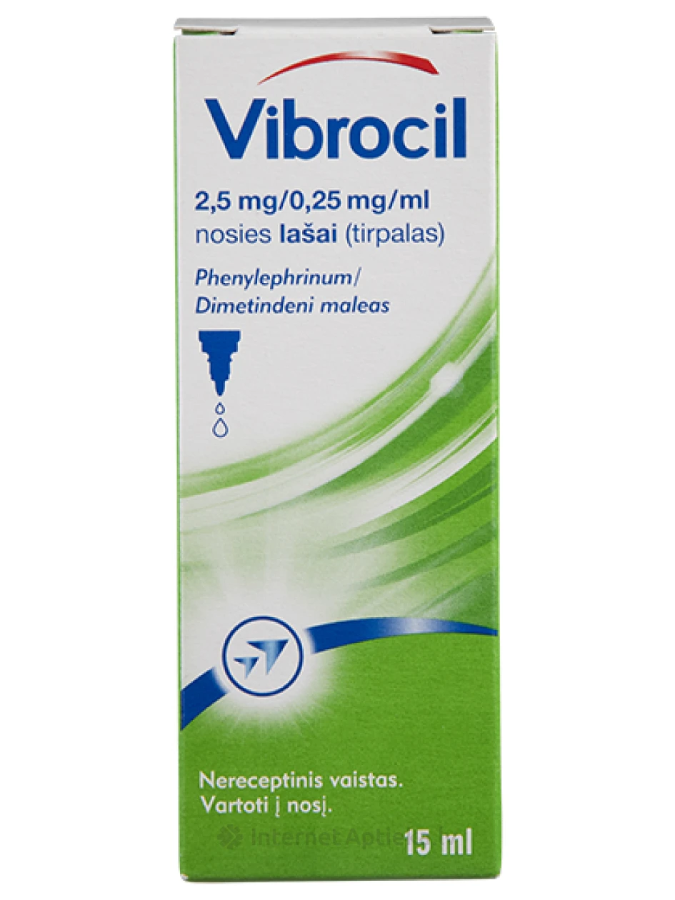 Vibrocil Капли в нос, 15 мл | internetaptieka.lv
