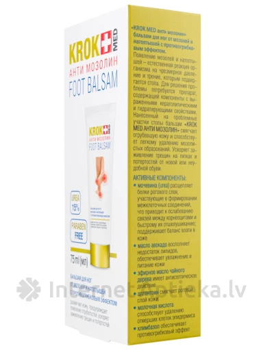 Krok Anti mozolin jalapalsam, 75 ml | internetaptieka.lv