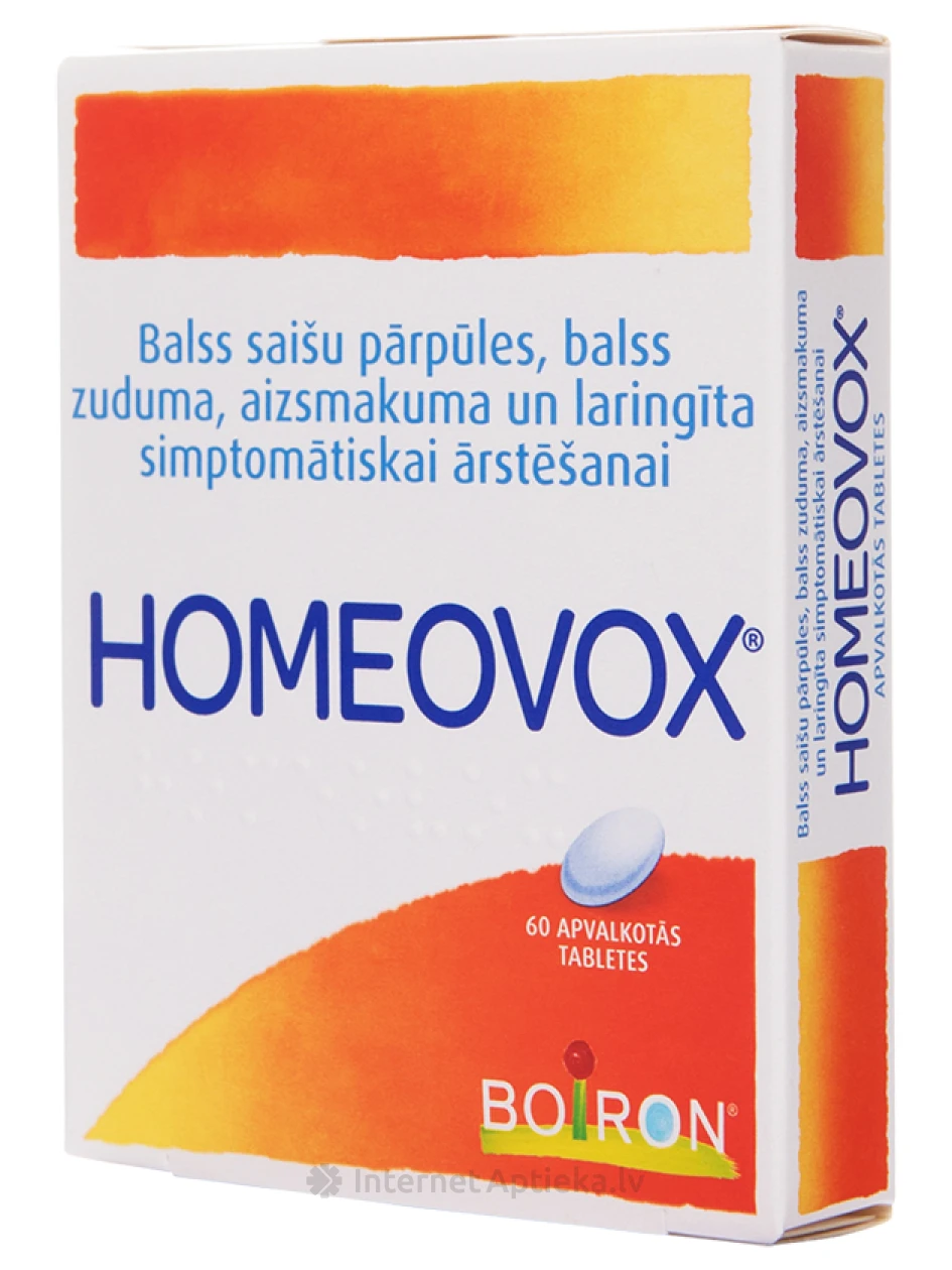 Homeovox, 60 таблеток | internetaptieka.lv