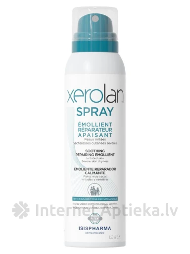 ISISPHARMA XEROLAN sprei kahjustatud nahale, 150 ml | internetaptieka.lv