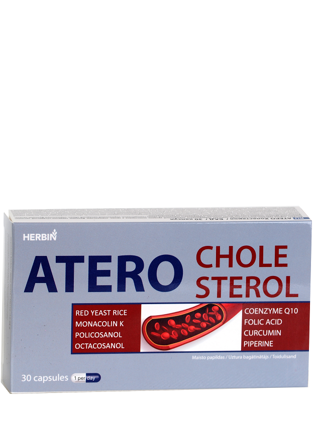 ATERO CHOLESTEROL kapsulas, 30 gb.