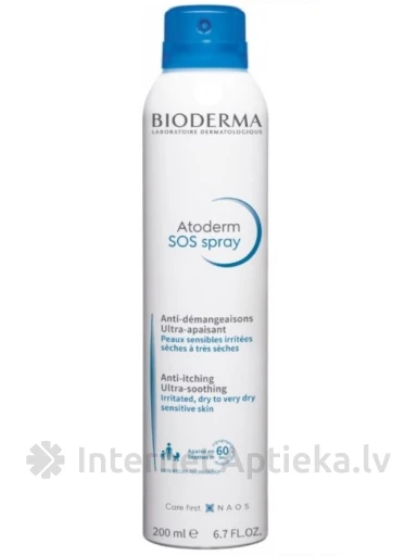Bioderma Atoderm SOS sprei, 200 ml | internetaptieka.lv