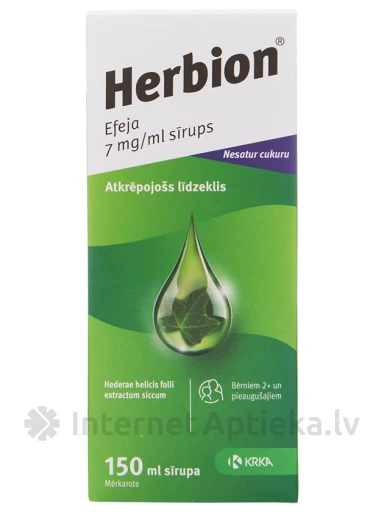 Herbion Efeja Сироп, 7 мл | internetaptieka.lv
