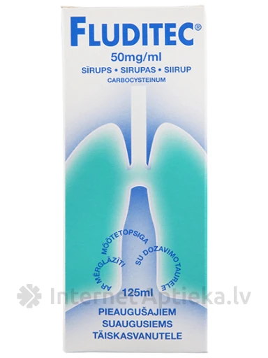 Fluditec sīrups 5%, 125 ml | internetaptieka.lv