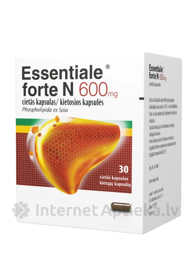 Essentiale Forte N 600 mg, 30 kapsulas | internetaptieka.lv
