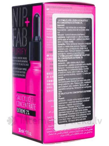 NIP+FAB Salicylic Fix serums sejai 2%, 30 ml | internetaptieka.lv