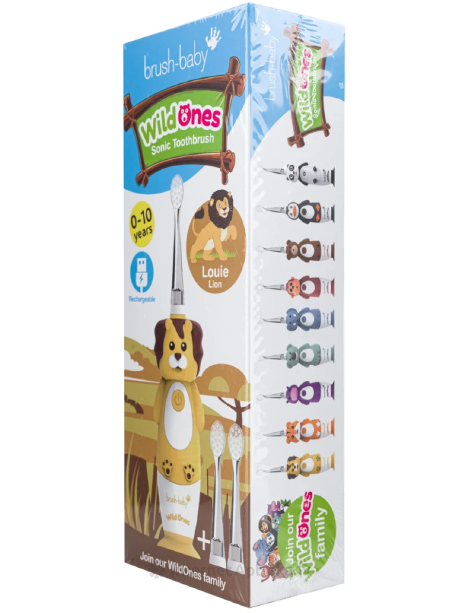 Brush-baby WildOne Lion laetav sonic hambahari 0-10 aastat, 1 tk. | internetaptieka.lv
