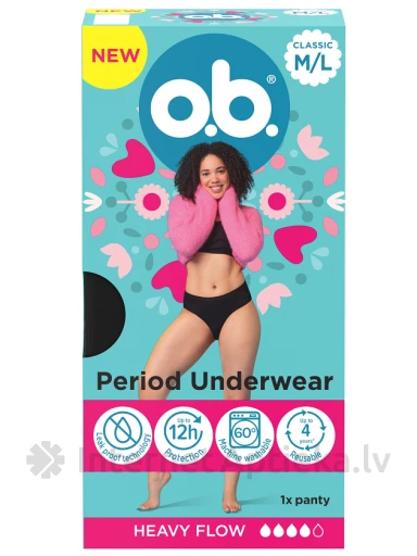 O.B. Menstruatsioonipüksid M/L | internetaptieka.lv