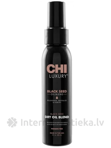 CHI LUXURY Black Seed Sausas aliejus, 89 ml | internetaptieka.lv