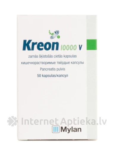 Kreon 10000 V, 50 kapslit | internetaptieka.lv