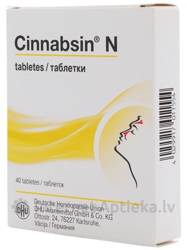 Cinnabsin N, 40 tabletes | internetaptieka.lv