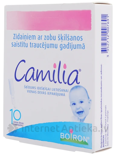 Camilia раствор (при прорезывании зубов), 10 доз | internetaptieka.lv