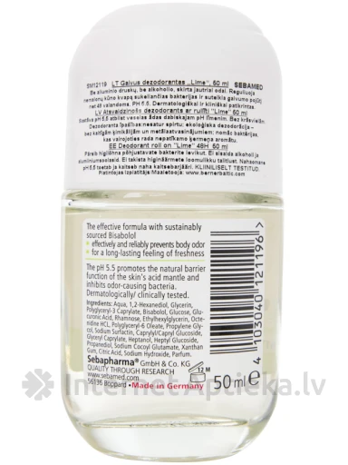 SEBAMED FRESH rulldeodorant Lime, 50 ml | internetaptieka.lv