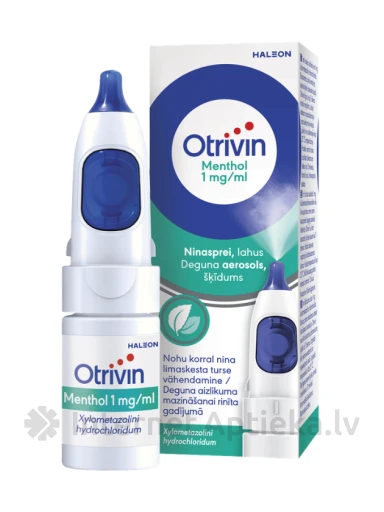 Otrivin Menthol deguna aerosols, 10 ml | internetaptieka.lv