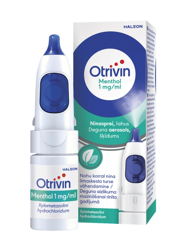 Otrivin Menthol 1 mg/ml deguna aerosols, šķīdums