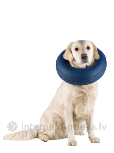 TRIXIE Piepūšamā aizsardzības apkakle S–M: 32–40 cm/11 cm zils | internetaptieka.lv