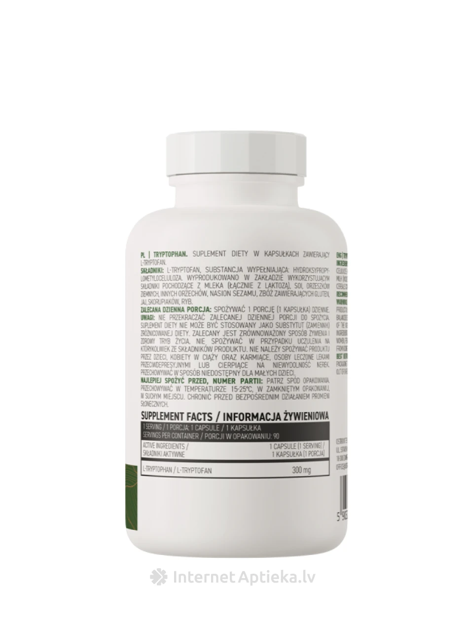 OstroVit Tryptophan VEGE kapsulas, 90 gb. | internetaptieka.lv