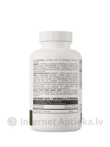 OstroVit Tryptophan VEGE kapsulas, 90 gb. | internetaptieka.lv