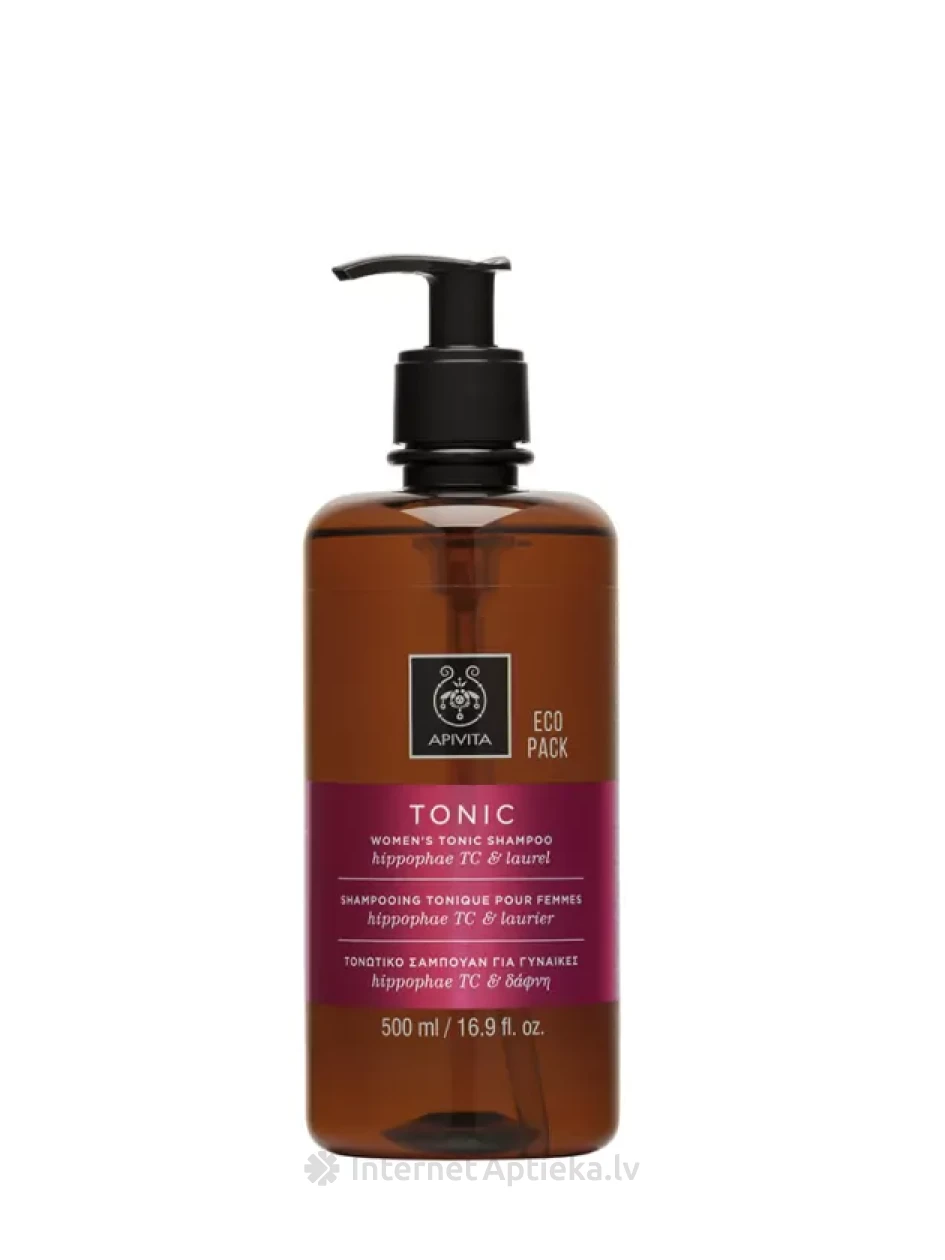 APIVITA WOMEN`S TONIC toniseeriv šampoon hippophae TC ja loorberilehe ekstraktiga, 500 ml | internetaptieka.lv