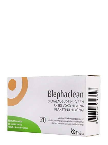 BLEPHACLEAN sterilas salvetes acu higiēnai, 20 gab.