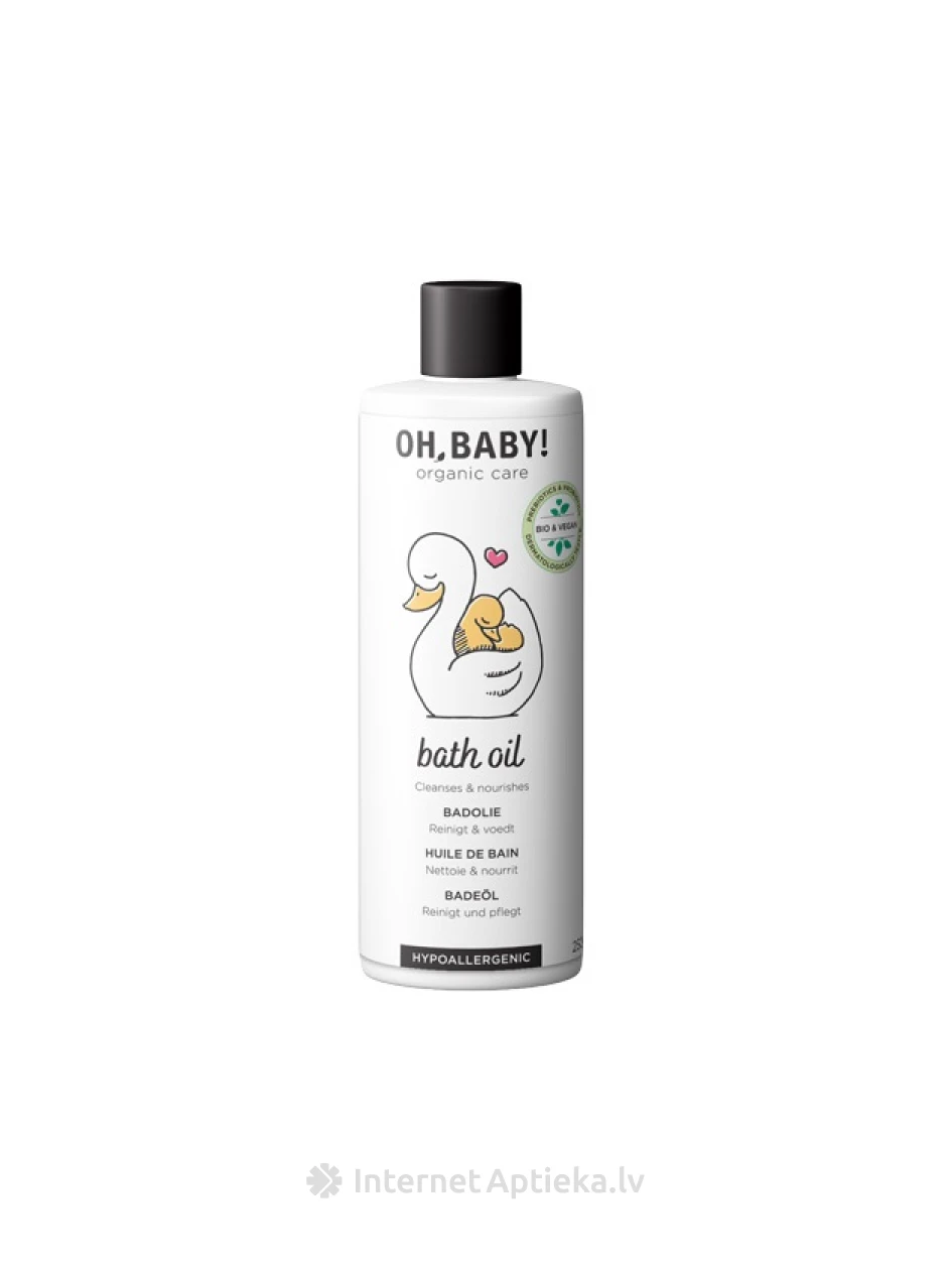 OH,BABY! Organic Care vannas eļļa, 250 ml | internetaptieka.lv